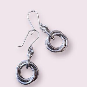 Silver Love Knot Earrings